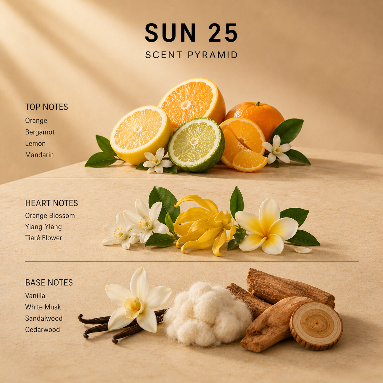SUN 25 similar scent notes SUN SONG 2025 by LV