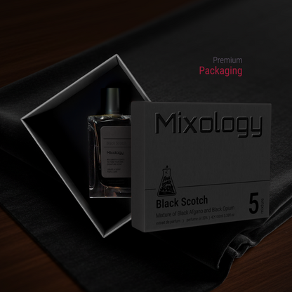 BLACK SCOTCH Mixology no.5 - A daring fusion of Black Afgano + Black Opium - Dubai Parfem Shop EU | MSTV j.d.o.o.