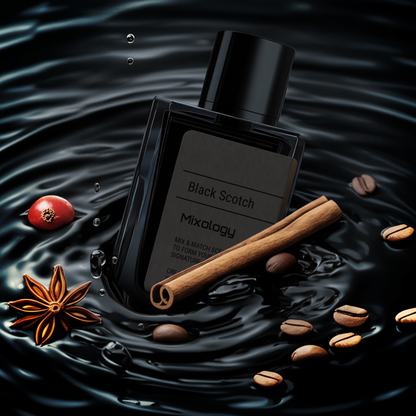 BLACK SCOTCH Mixology no.5 - A daring fusion of Black Afgano + Black Opium - Dubai Parfem Shop EU | MSTV j.d.o.o.