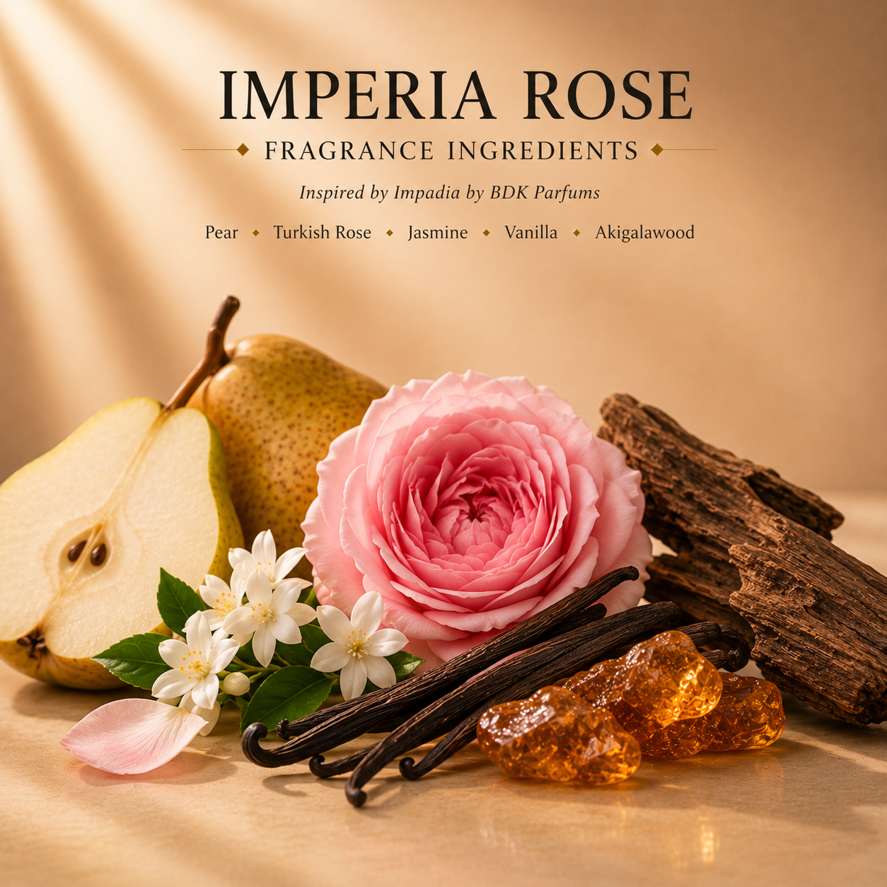 IMPERIA ROSE similar scent notes IMPADIA by BDK